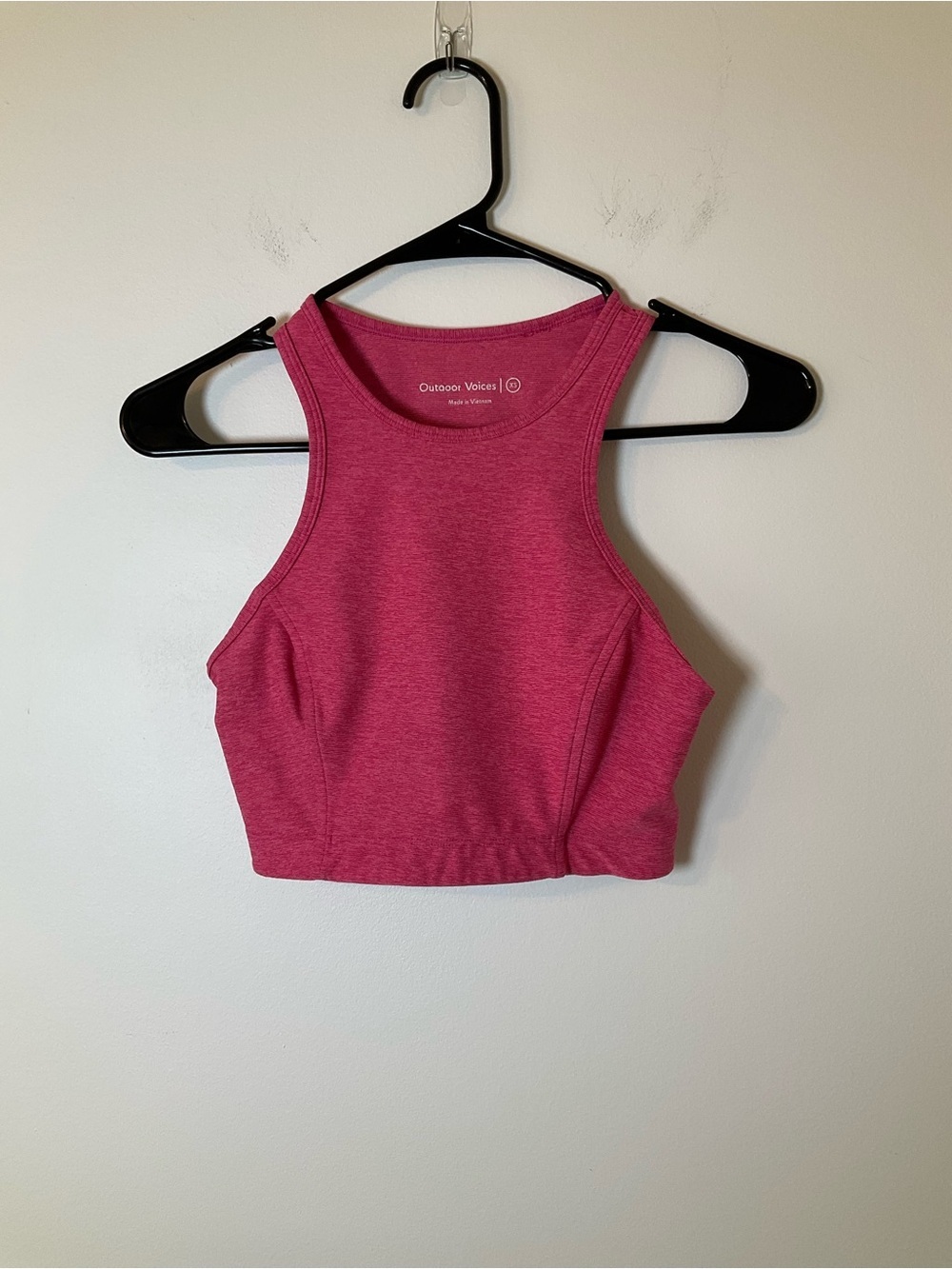 Outdoor Voices Pink Cropped Racerback Active Tank XS